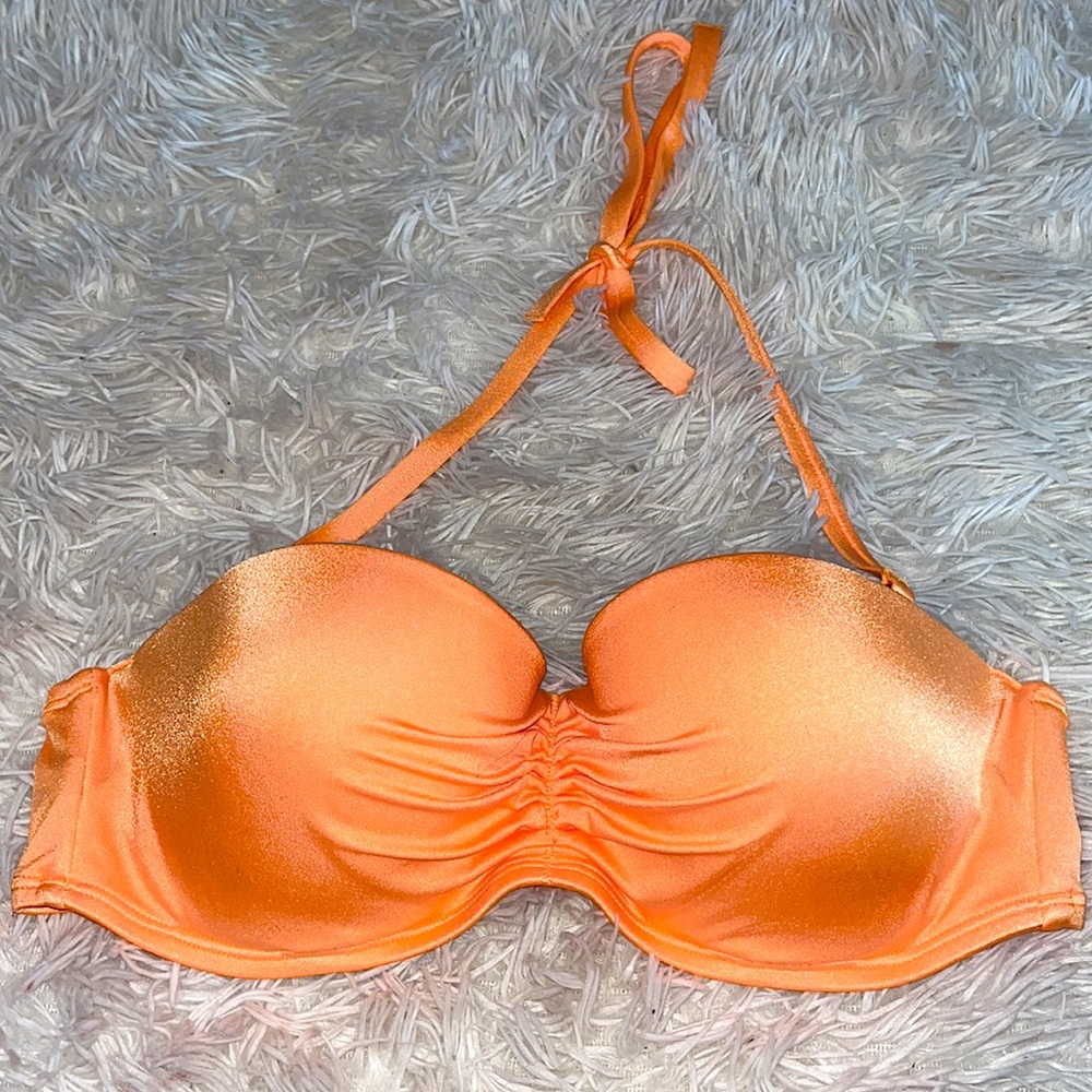 Victoria's Secret Pastel Orange Bikini Bra Top 36C